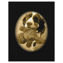 Precious And Her Fave Toy:  Sepia