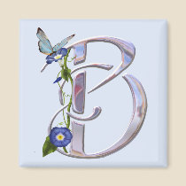 Precious Butterfly Initial B magnets