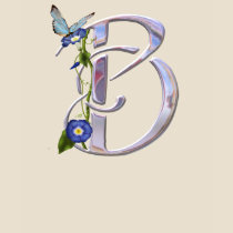 Precious Butterfly Initial B t-shirts