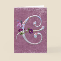 Precious Butterfly Initial C cards