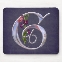 Precious Butterfly Initial G mousepads