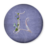 Precious Butterfly Initial L Magnet