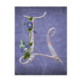 Precious Butterfly Initial L Postcards