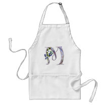 Precious Butterfly Initial M Aprons