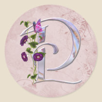 Precious Butterfly Initial P stickers