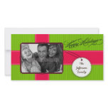 Precious Gift Christmas Photo Card in Green photo cards