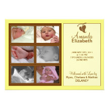 Precious Moments Birth Announcement