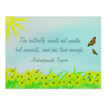Precious Moments Butterflies Quote Post Card