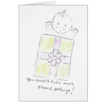 Precious package greeting card