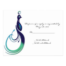 Precious Peacock in Purple, Teal, and Green Post Card