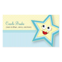 Precious Star Mommy Card Baby Blue Business Card