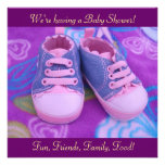 Precious Sweet Baby Shower Invitations Pink Shoes invitations