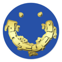 Precycle Sticker in Gold Leaf Lettering