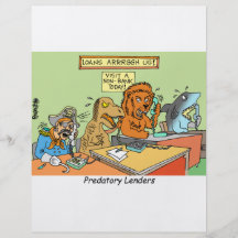 PREDATORY LENDERS / BANKING / BAKERS / FINANCIAL FLYERS