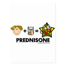 Prednisone Monster Postcard