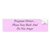 pregnancy hormones bumper sticker