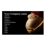 pregnant belly (colour) business card templates