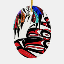 Pregnant Indian Women Christmas Ornaments
