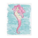 pregnant mermaid postcard