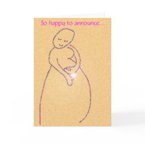 Pregnant mum card