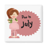 Pregnant Pickle Lady Due Date Magnet
