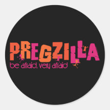 Pregzilla Autocollants