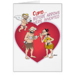 Prehistoric CUPID at work Greeting Cards