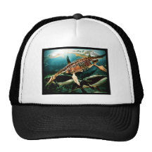 Prehistoric Underwater Sea Creature - Loch ness Trucker Hat