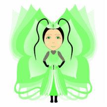 Prehnite Butterfly Princess Acrylic Cut Outs