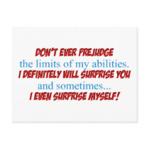 Prejudge Postcard