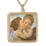 Premier baiser par Bouguereau, anges victoriens vi Pendentifs Personnalisés