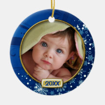 Premier cadre de photo de Noël du bébé Décoration Pour Sapin De Noël