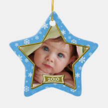 Premier cadre de photo de Noël du bébé Ornements