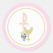 Premier joint d'enveloppe de communion ou autocoll