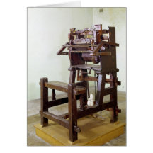 Premier métier à tisser pour les bas de tissage, 1 carte
