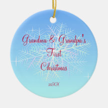 Premier ornement de Noël de grand-maman et de gran