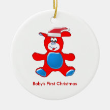 Premier ornement de Noël du bébé
