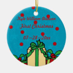 Premier ornement personnalisé de photo de Noël