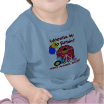 Premier T-shirt personnalisé d'anniversaire de fer