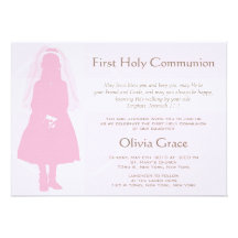 Première communion et faire-part - fille