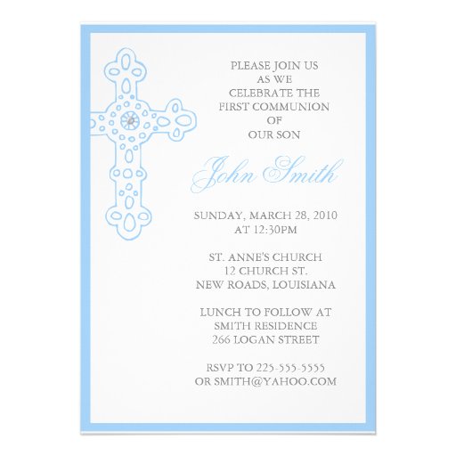 Première communion faire-part