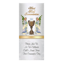 Première invitation de communion personnalisable