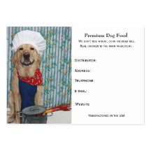 Premium Dog Food Business Card