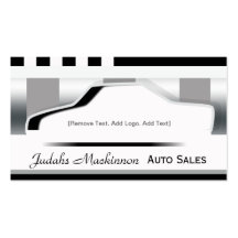 Premium Metallic - Auto Sales Business Card
