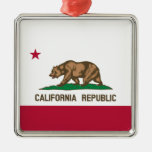Premium Square Ornament - Flag of California