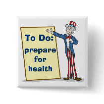 Prepare for Health Pinback Button