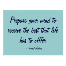 Prepare your mind - Postcard