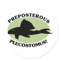 Preposterous Plecostomus Sticker