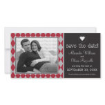 Preppy Black Argyle Save the Date Announcement