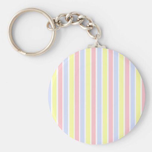 "Preppy Candy Stripe" Keychain